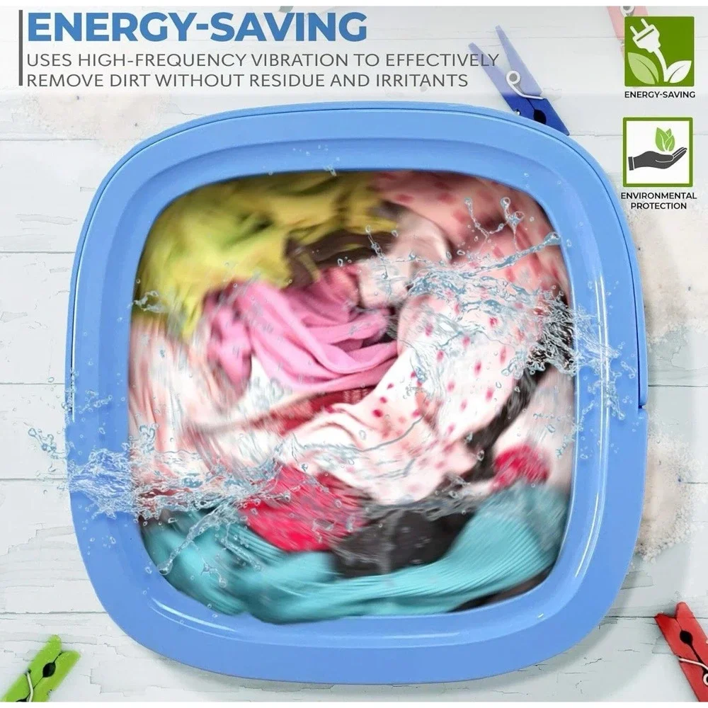 Pyle Pure Clean Foldable Mini Washing Machine –‎ Portable & Lightweight